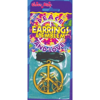 Peace Necklace Earring Set