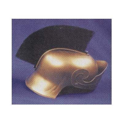Roman Helmet Gd W Black Brush