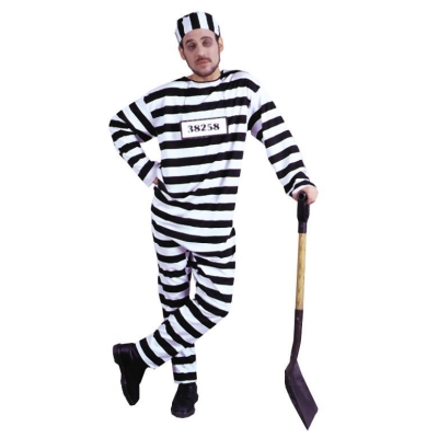 Convict Costume Xlarge
