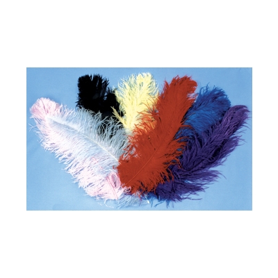 Ostrich Plumes White Jumbo