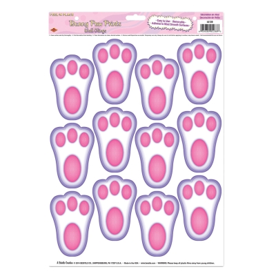 Bunny Paw Prints Peel N Place