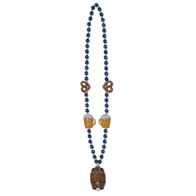 Oktoberfest Beads Keg Medallio