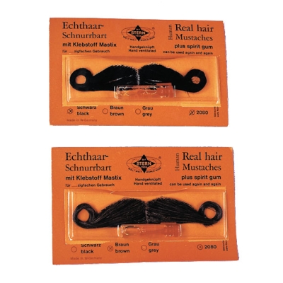 Mustache Real Hair Amer Blk