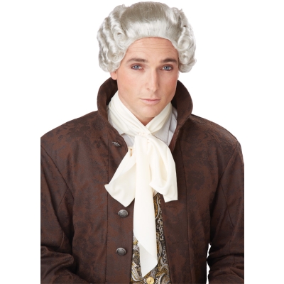 18Th Century Peruke Grey Wig