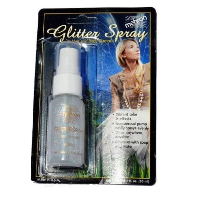 Glitter Spray Real Slvr 1Oz