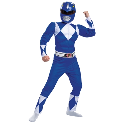 Boy's Blue Ranger Classic Muscle Costume Child M (7 - 8)