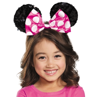 Pink Minnie Child Sequin Ears