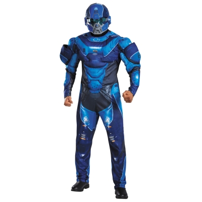 Blue Spartan Muscl Adult 50-52