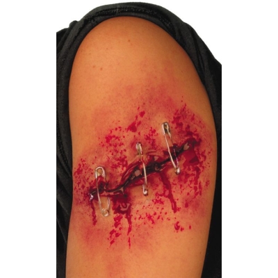 Safely Pinned 4 Inch Gash