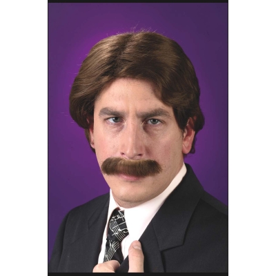 Wig And Mustache Set 70S