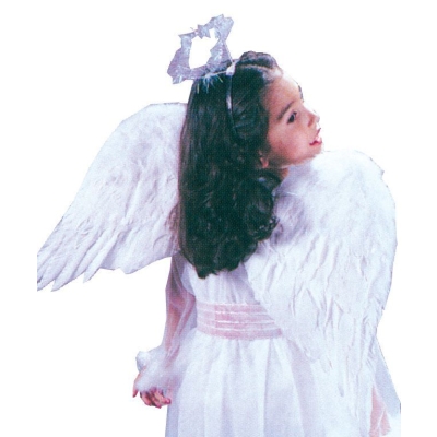 Angel Wings Feathr Chld Blk
