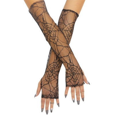 Gloves Fingerless Spiderweb La