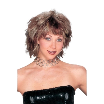 Choppy Layered Brown Wig