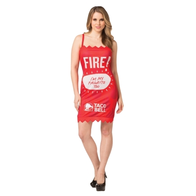 Taco Bell Packt Dress Fire S/M