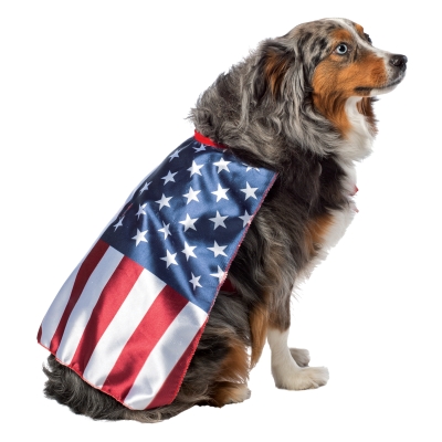 Usa Dog Flag Cape Medium