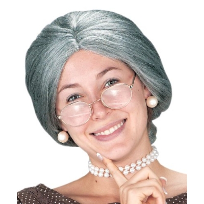 Wig Granny Grey