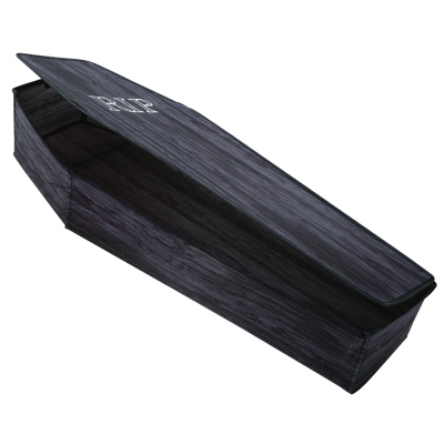 Coffin With Lid Wooden Look