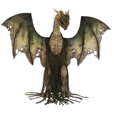 Winter Forest Dragon Animated 7Ft