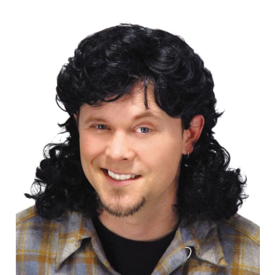 Mullet Wig Black