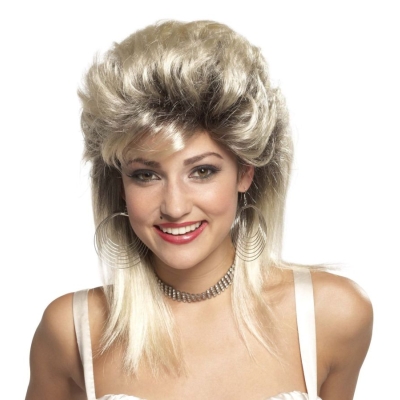 Wig Rocker Groupie 80S Blonde