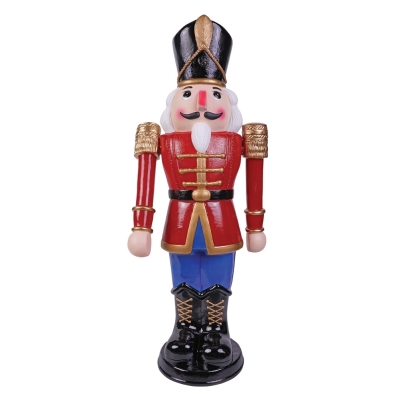 Nutcracker Animated Red/Bu 36In