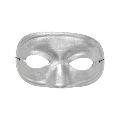 Half Domino Mask Metallic Silv