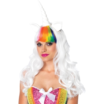 Unicorn Kit Wig Tail Ad Rainbo