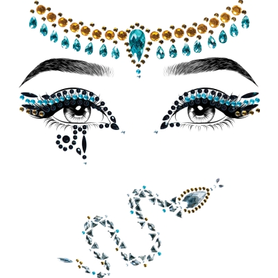 Cleopatra Jeweled Face Sticker