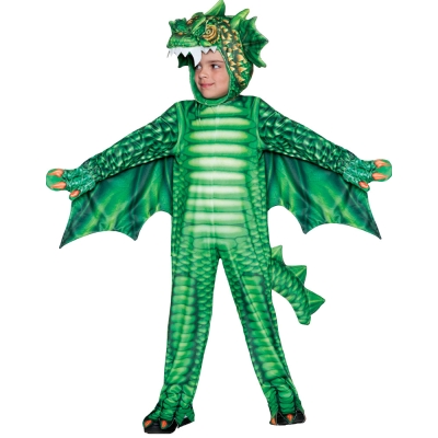 Dragon Green Printed Tod 2-4T