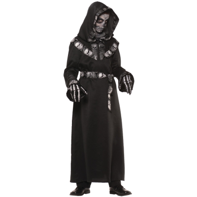 Skull Master Hooded Robe Child Md