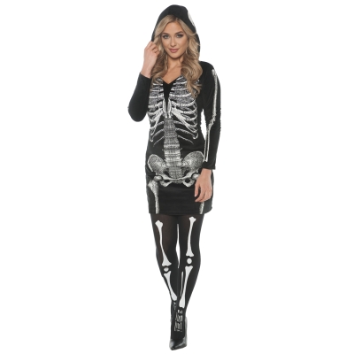 Skeletal Hoodie Dress Adult Me