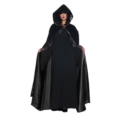 Cape Dlx Blk Blk 63 In