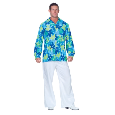 60S Flowers Shirt Adult One Sz