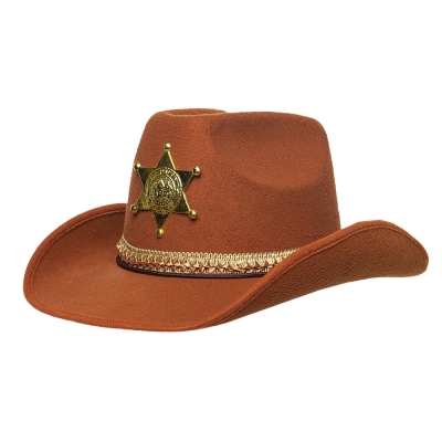 Sheriff Hat Adult Brown