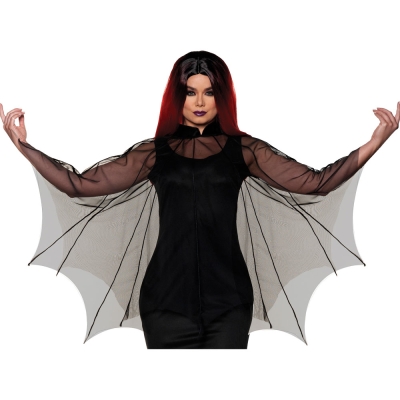 Spider Web Sheer Poncho Os