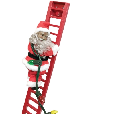 Climbing African Amer Santa