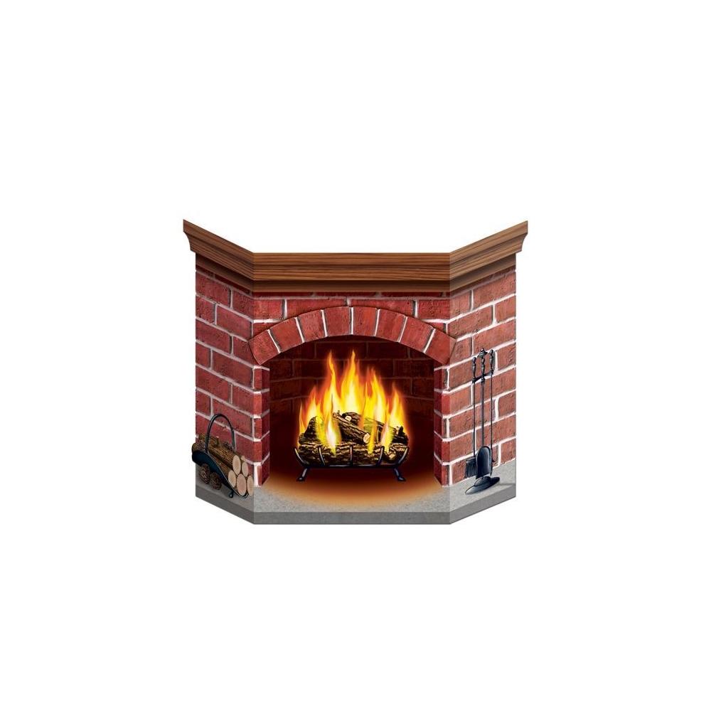 Brick Fireplace Standup 