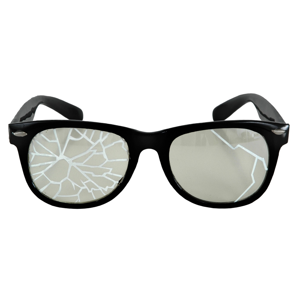 Glasses Broken Blk/clr