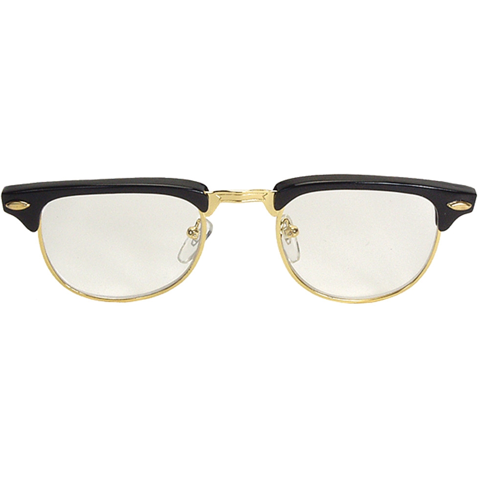 Glasses Mr 50's Blk Clr