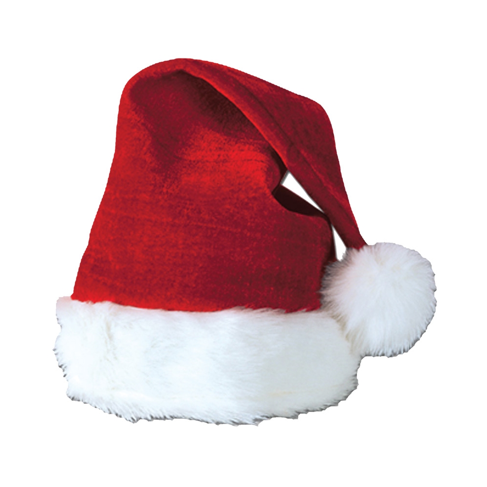 Santa Hat Velvet Plush Trim