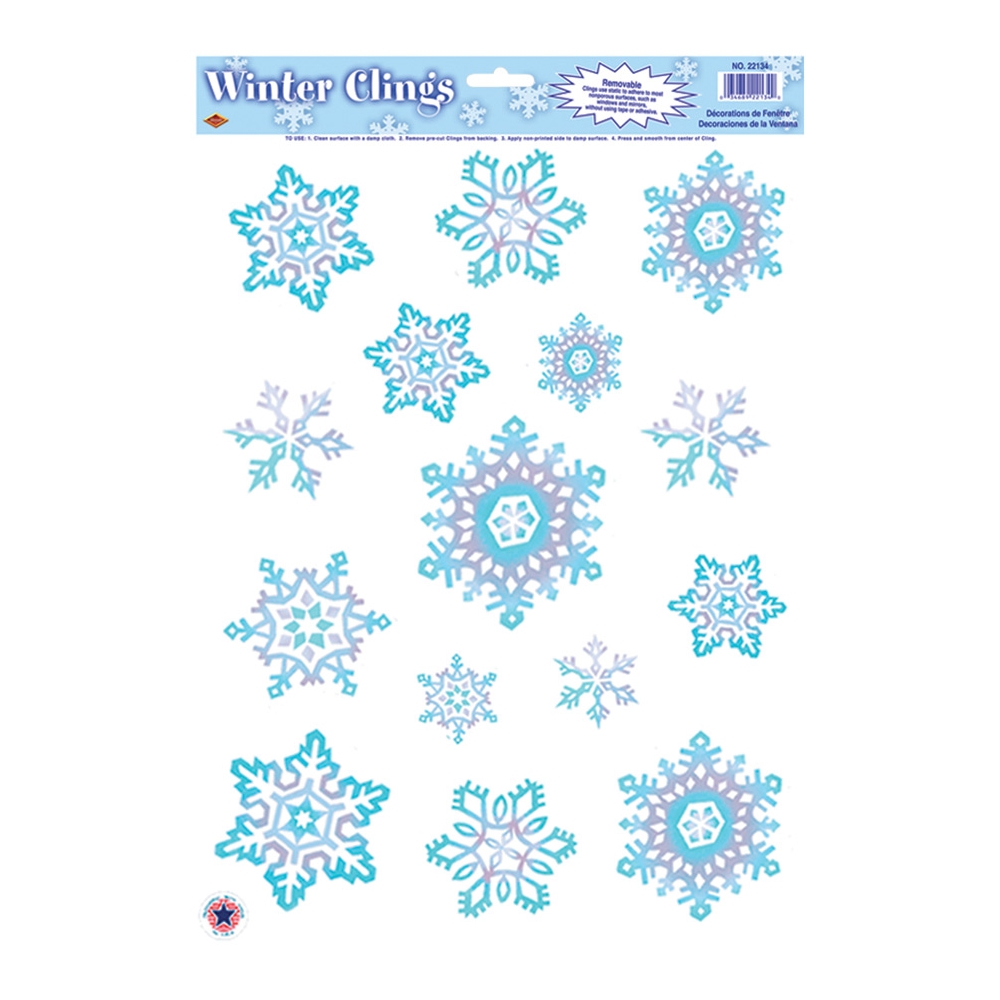 Crystal Snowflake Clings