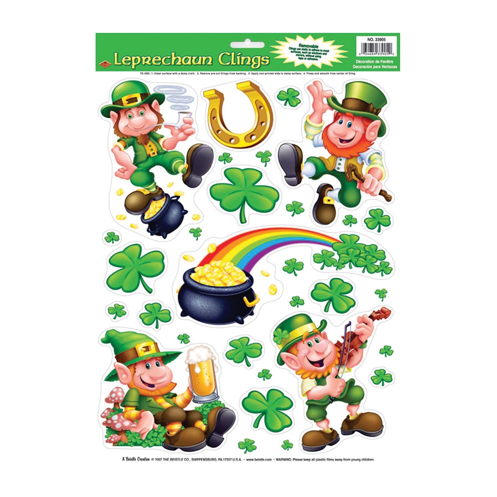 Leprechaun Shamrock Clings