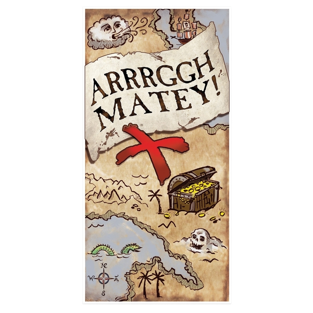 Treaure Map Door Cover