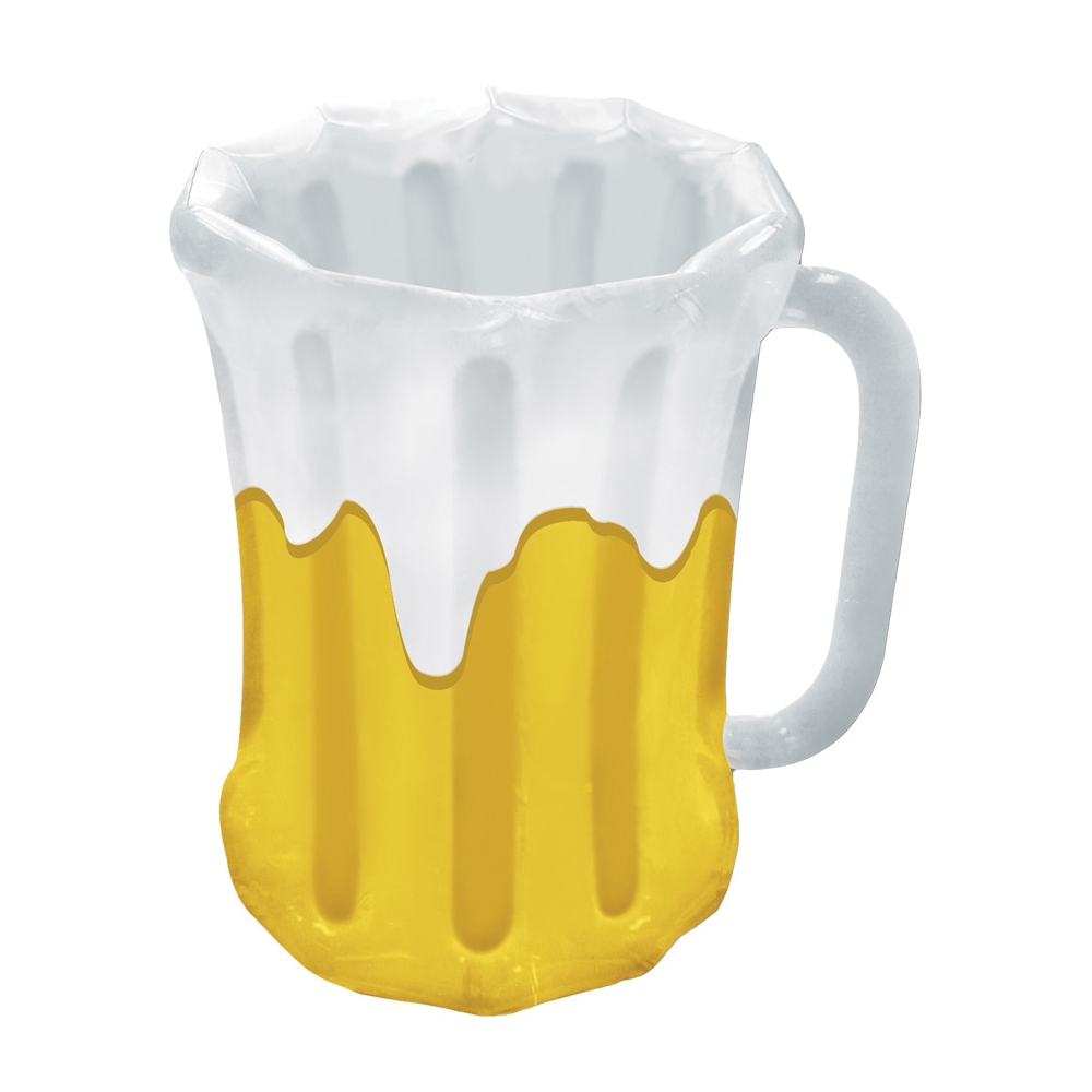 Inflatable Beer Mug Cooler yel