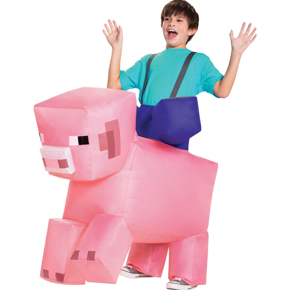 Minecraft Pig Ride On Inflatab