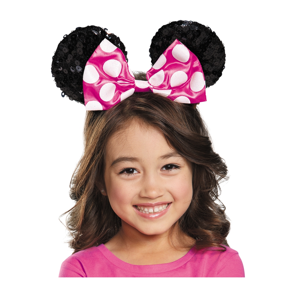 Pink Minnie Child Sequin Ears