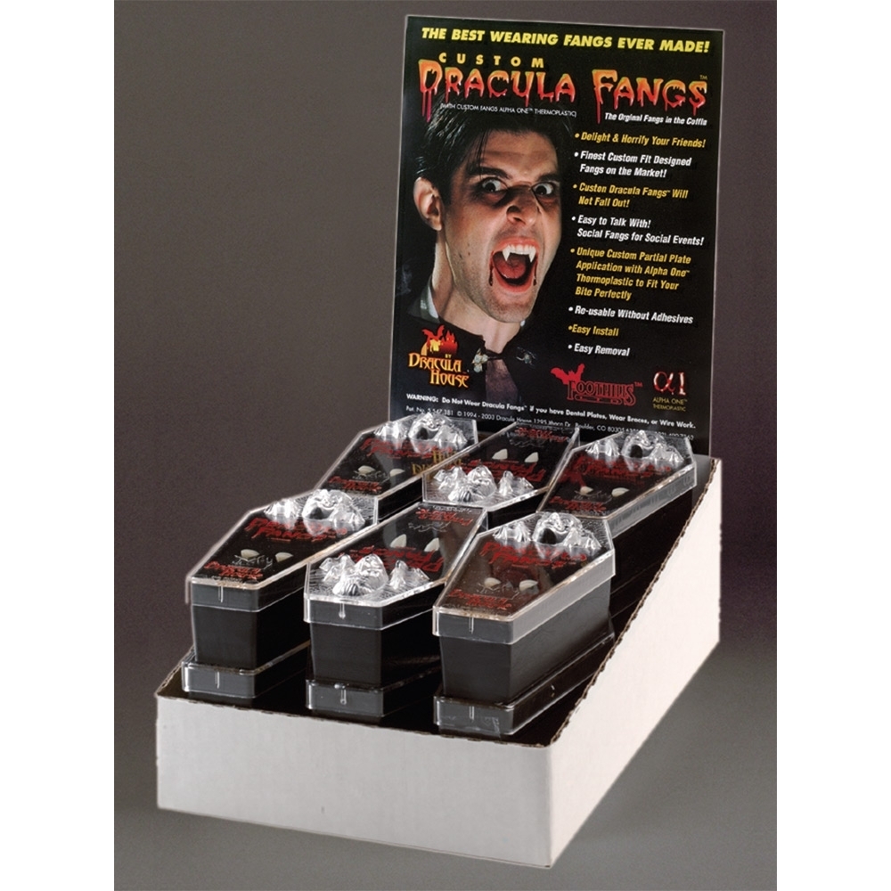 Dracula Fangs Display 12 Pcs M