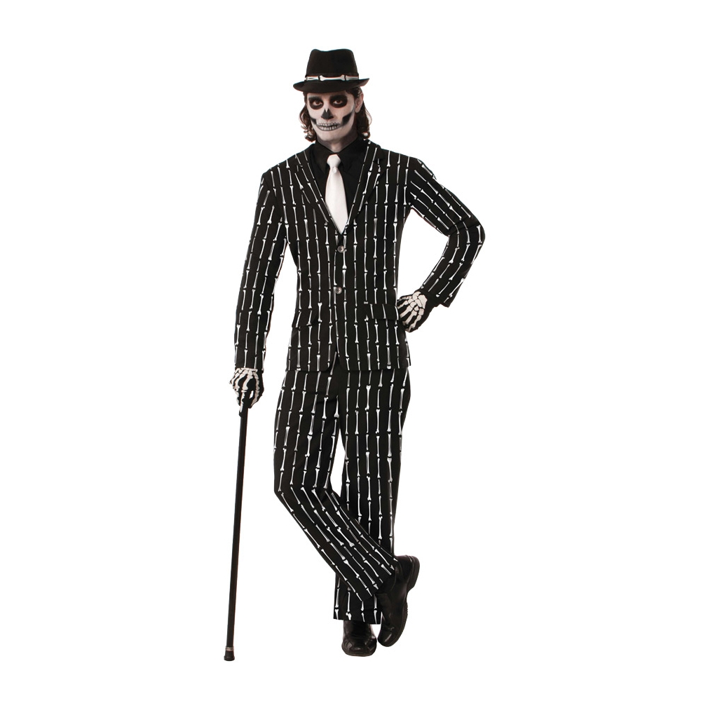 Bone Pin Stripe Suit Std