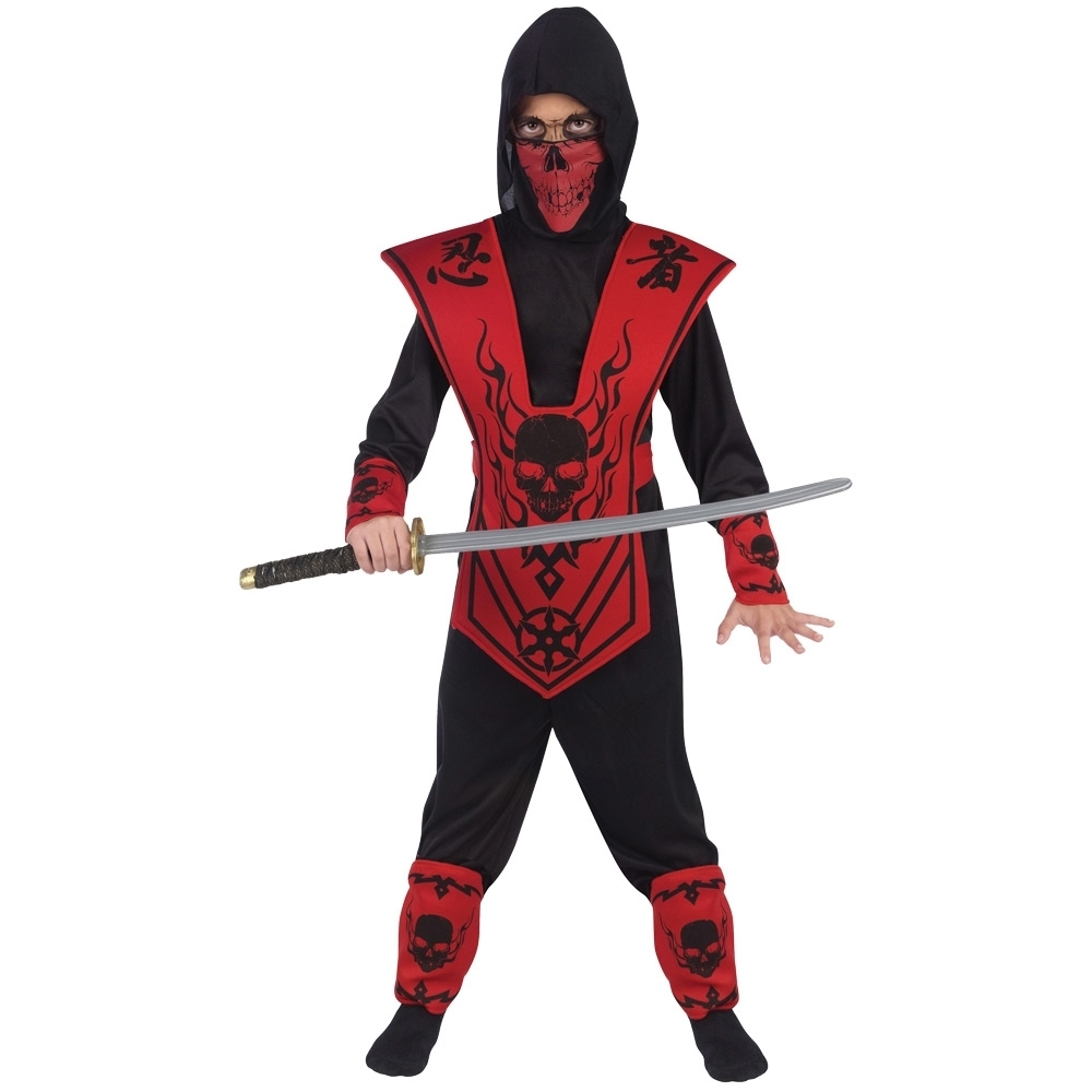 Ninja Costume Medium Red Black