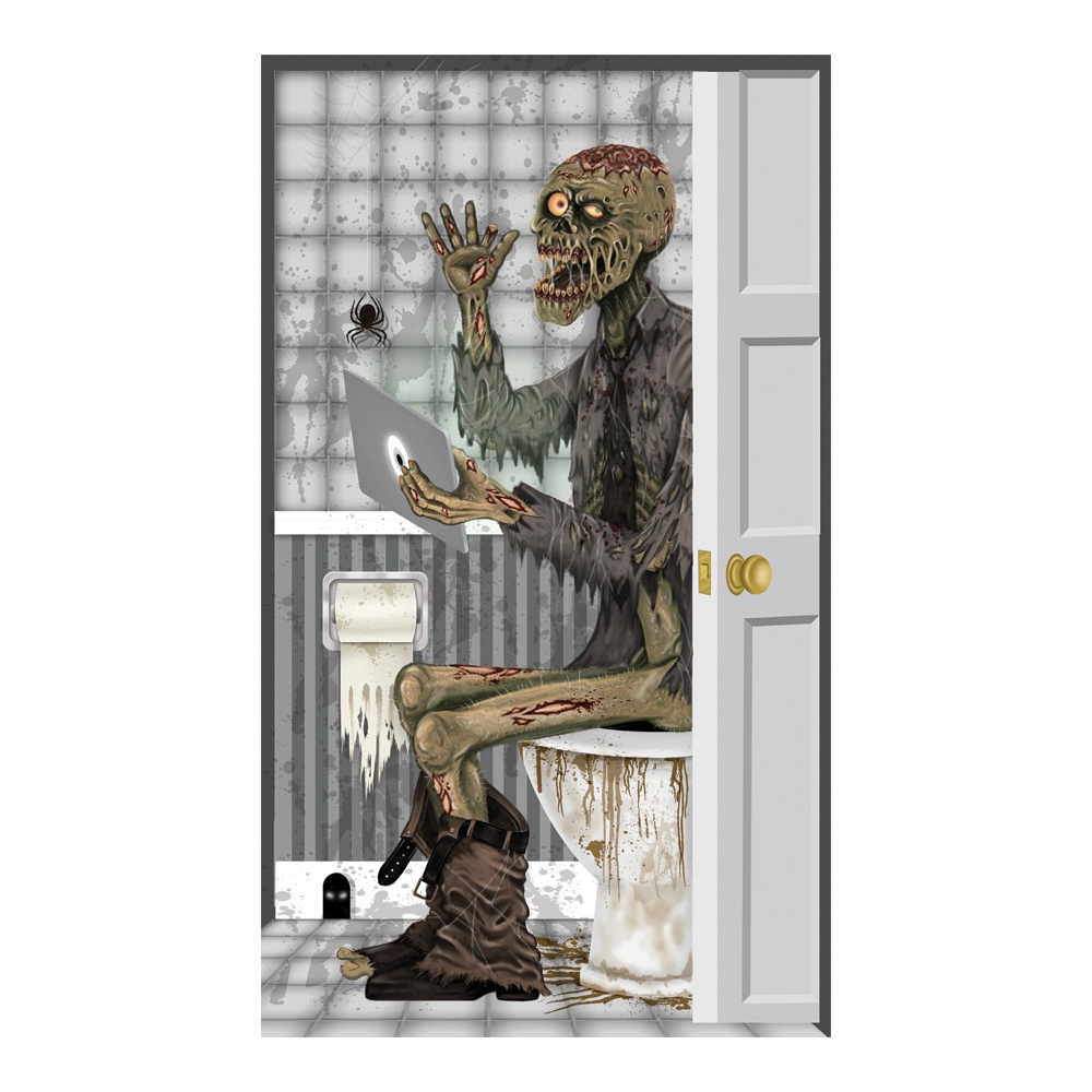 Zombie Toilet Door Cover